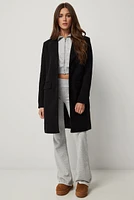 Ardene Two-Button Brushed Coat in | Size | Polyester