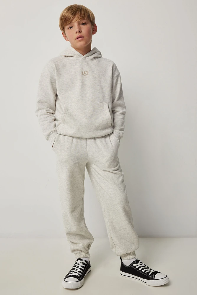 Ardene Kids Classic Sweatpants in Beige | Size | Polyester/Cotton | Fleece-Lined