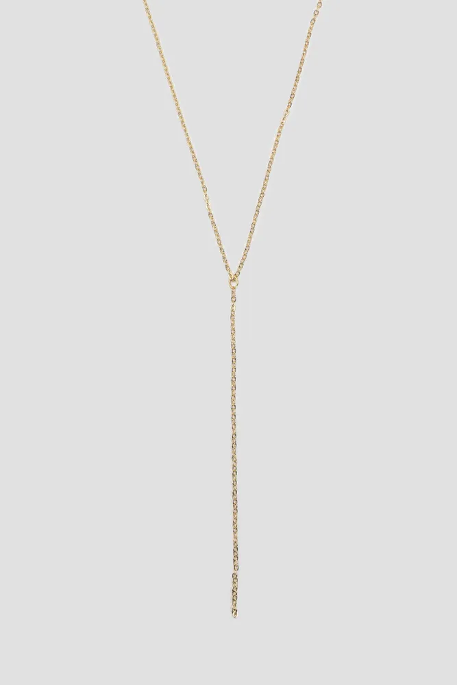 Ardene 14K Gold Plated Y Necklace