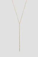 Ardene 14K Gold Plated Y Necklace