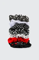 Ardene 8-Pack Assorted Scrunchies | Polyester