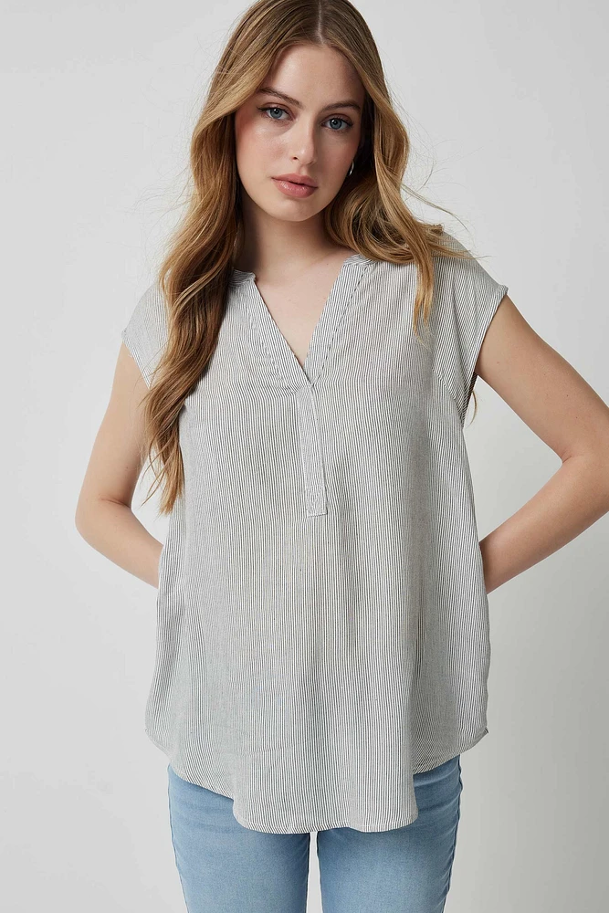 Ardene Basic Dolman Cap Sleeve Tunic | Size | Rayon