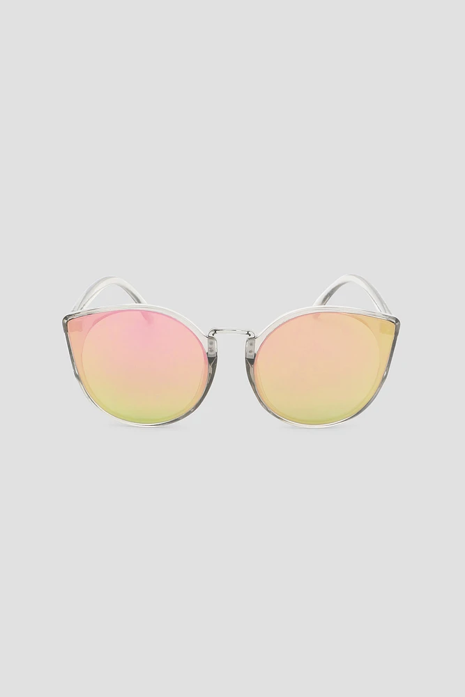 Ardene Cat Eye Sunglasses with Colored Lenses