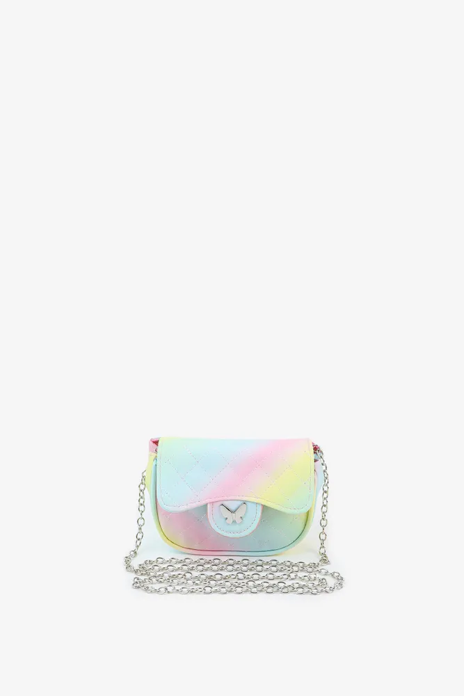 Ardene Kids Rainbow Crossbody Bag | Polyester