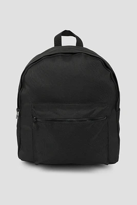 Ardene Man Canvas Backpack For Men in Black | Polyester | Eco-Conscious