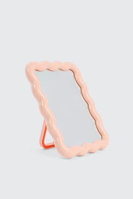 Ardene Wavy Mirror in Light Pink