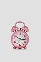 Ardene Pink Glitter Alarm Clock