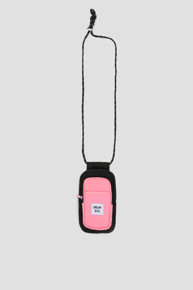 Ardene Kids Pink Phone Bag in Light Pink