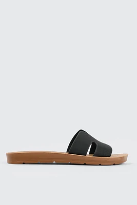 Ardene H-Strap Sandals in | Size | Faux Leather | Eco-Conscious