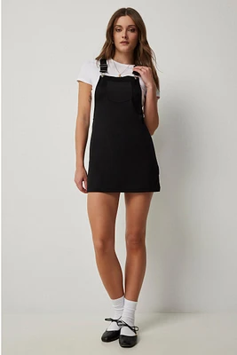 Ardene Overall Dress in Black | Size