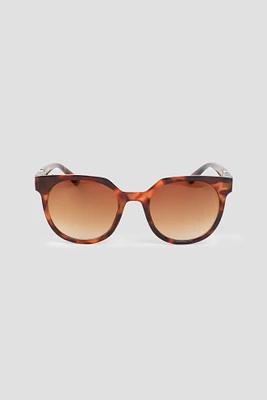 Ardene Round Tortoiseshell Sunglasses in Brown