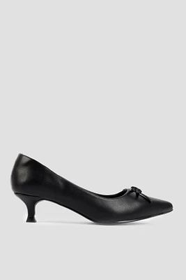 Ardene Kitten Heel Pumps in Black | Size | Eco-Conscious