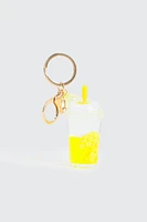 Ardene Lemonade Keychain in Yellow