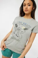 Ardene Classic Graphic Tee in Grey | Size | 100% Cotton