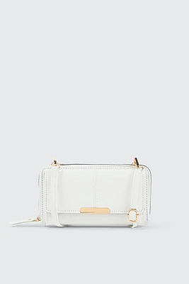 Ardene Crossbody Wallet in | 100% Recycled Polyester/Faux Leather | Eco-Conscious