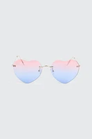 Ardene Heart Shaped Rimless Sunglasses