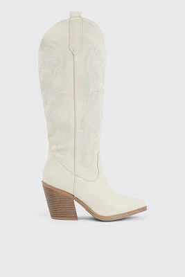 Ardene Cowboy Inspired Boots in | Size | Faux Leather | Eco-Conscious