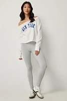 Ardene Side Stripe Leggings in Light Grey | Size | Polyester/Spandex