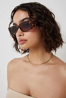 Ardene Rectangular Tortoiseshell Sunglasses in Brown