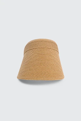 Ardene Straw Visor in Beige