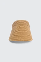 Ardene Straw Visor in Beige