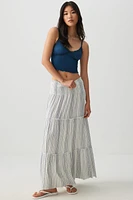 Ardene Two-Way Maxi Tiered Skirt in | Size | Spandex/Viscose