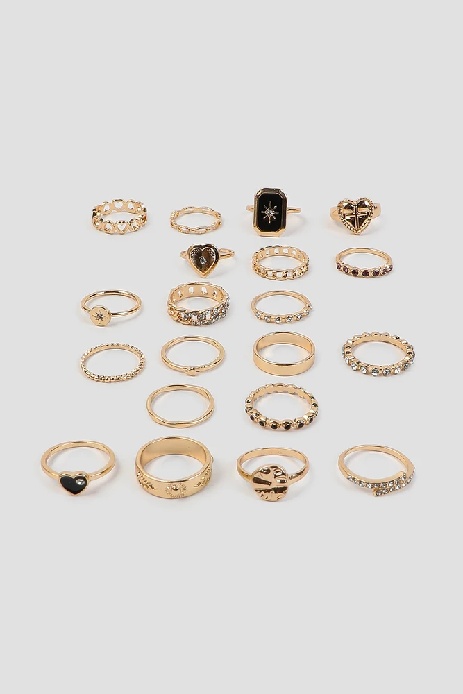 Ardene 20-Pack Assorted Rings