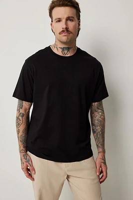 Ardene Man Solid Short Sleeve Tee For Men in | Size | 100% Cotton