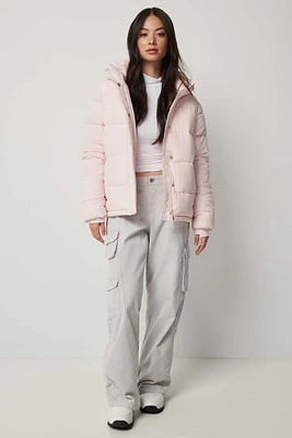 Ardene The Everyday Puff in Light Pink | Size | Polyester