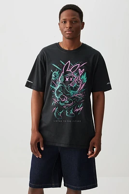 NXNE x Ardene Graphic T-Shirt in Black | Size | 100% Cotton