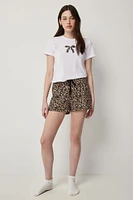 Ardene Printed Super Soft PJ Shorts in | Size | Polyester/Spandex | Eco-Conscious