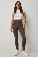 Ardene Pintuck Leggings with Slimming Waistband in | Size Small | Polyester/Spandex