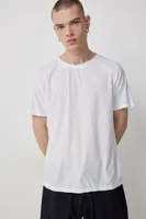 Ardene Man Athletic T-Shirt For Men in White | Size XL | Polyester