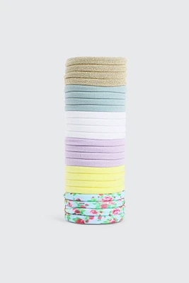 Ardene Kids 24-Pack Colorful Hair Ties