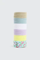 Ardene Kids 24-Pack Colorful Hair Ties