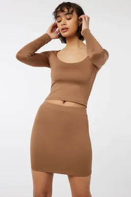 Ardene Contour Micro Mini Skirt in | Size | Nylon/Elastane