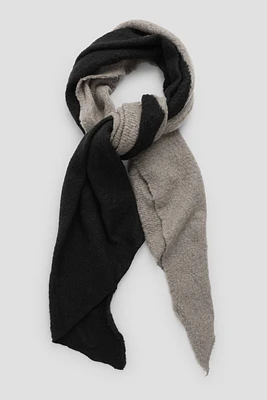 Ardene Super Soft Two Tone Scarf in Grey | Polyester