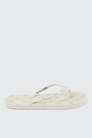 Ardene Monogram Flip-Flops Sandals in | Size | Eco-Conscious