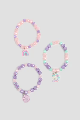 Ardene Kids 3-Pack Bracelets with Charms