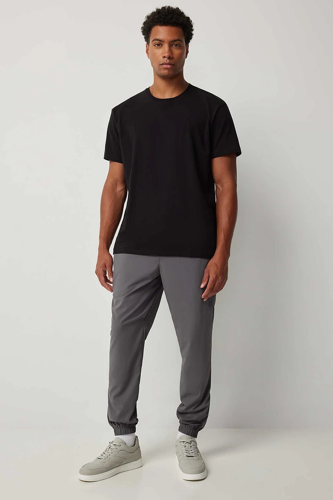 Ardene Man Nylon Joggers For Men in Dark Grey | Size | Nylon/Spandex