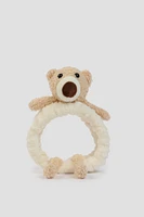 Ardene Teddy Bear Spa Headband in Beige