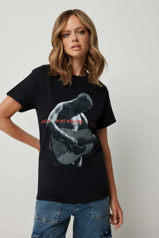 Ardene Post Malone T-Shirt in | Size | 100% Cotton