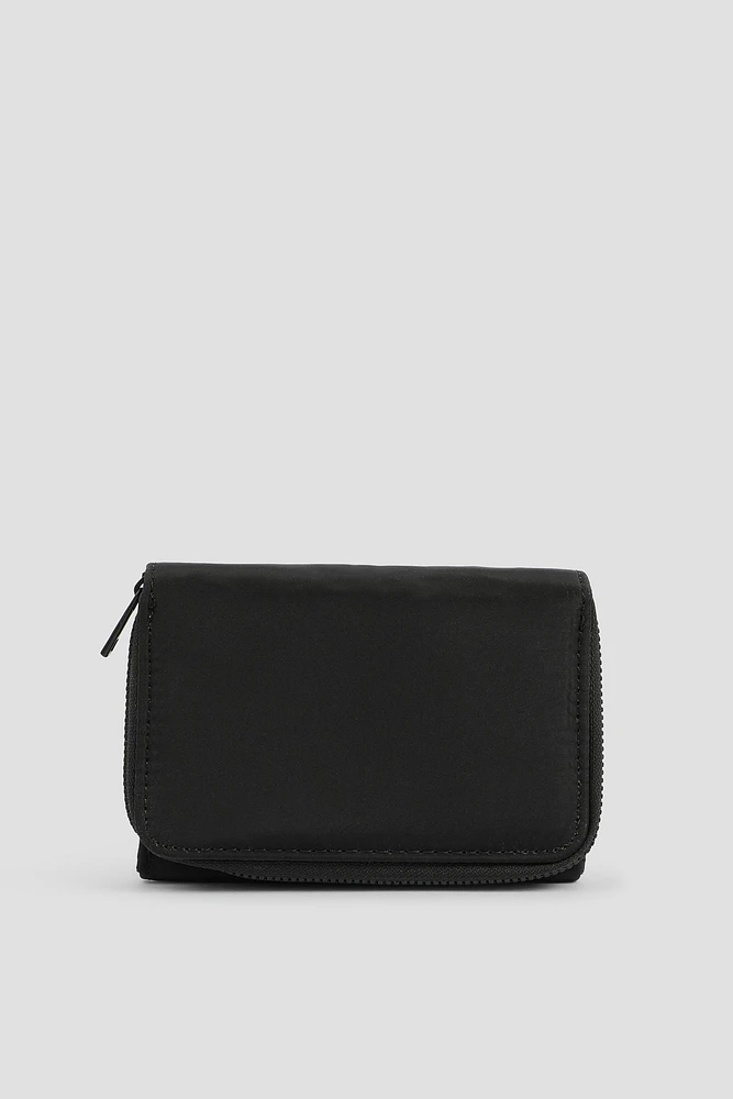 Ardene Denim Wallet in Black | Polyester | Eco-Conscious