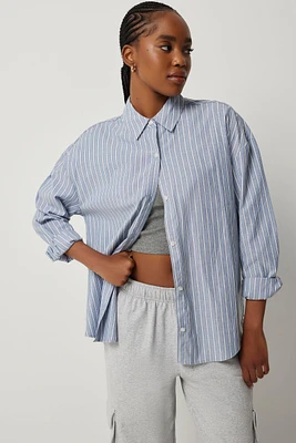 Ardene Oversized Shirt in | Size | Polyester/Cotton