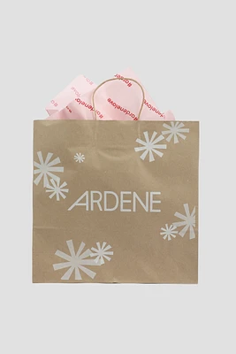 Medium Ardene Foundation Holiday Paper Bag in Brown