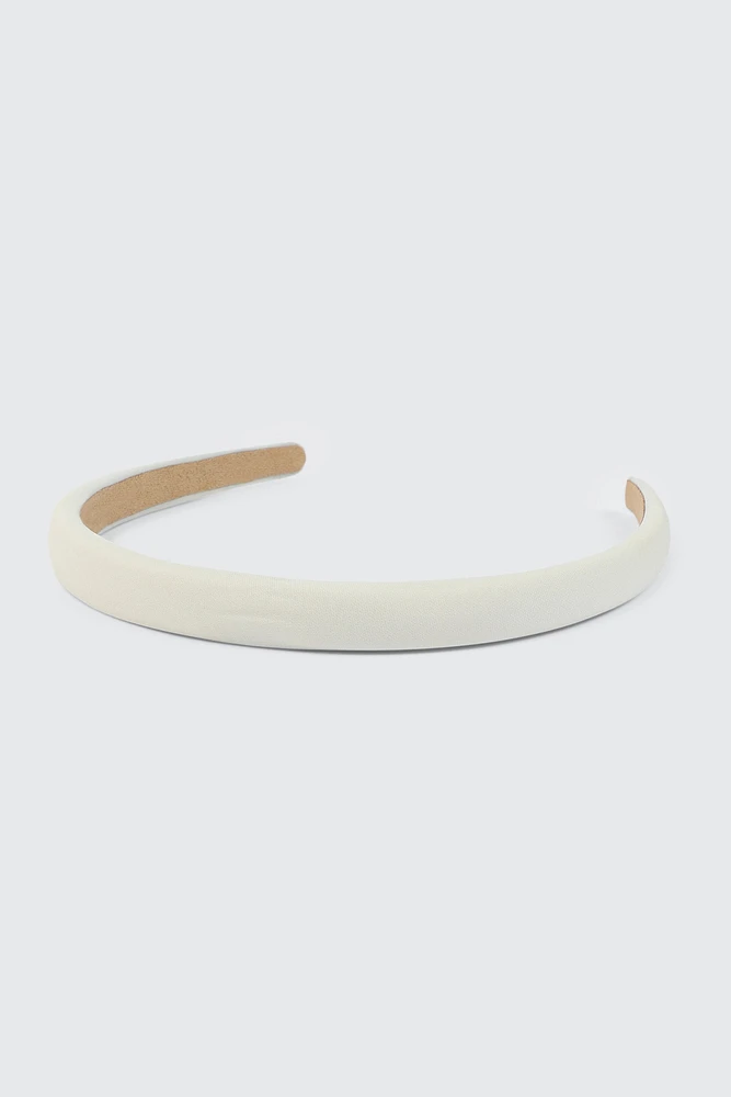 Ardene Solid Headband in White | Polyester