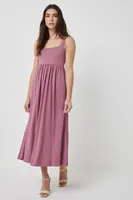 Ardene Super Soft Tank Dress in Medium Pink | Size XS | Polyester/Spandex