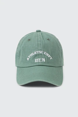 Ardene Athletic Dept Cap in Medium Green | 100% Cotton