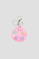 Ardene Whack the Mole Keychain in Light Pink