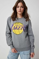 Ardene Lakers Sweatshirt in Grey | Size | Polyester/Cotton | Fleece-Lined